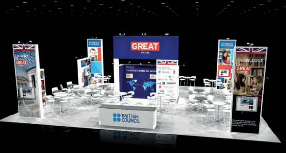 British Council GREAT Britain stand expo concept