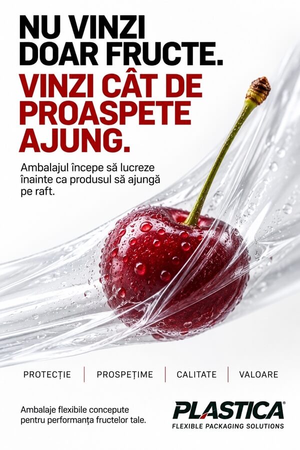 Audit de marketing B2B2C pentru Plastica: ambalaj flexibil care protejează prospețimea fructelor până la raft SMALL